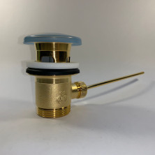 Донный клапан, 1"1/4 под перелив, золото 17962 Migliore