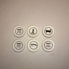 Набор обозначения кнопок для GRT SmartControl (6 шт), 409201240, Grohe